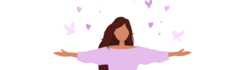 Illustrazione dedicata al benessere femminile attraverso la Riflessologia Plantare Armonica® (R.P.A.), con una donna in meditazione circondata da elementi naturali e armoniosi.