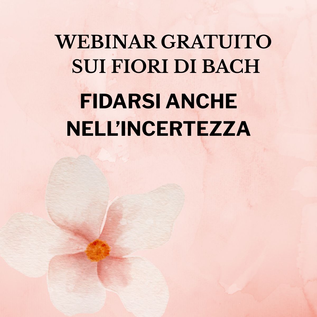 Webinar Fiori di Bach: fidarsi nell'incertezza con la Dott.ssa Loredana Leonforte