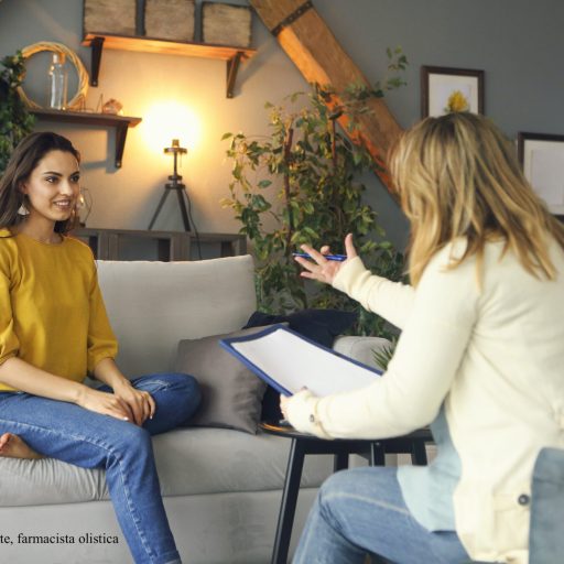 Psychologist having session with her female patient in her private consulting room